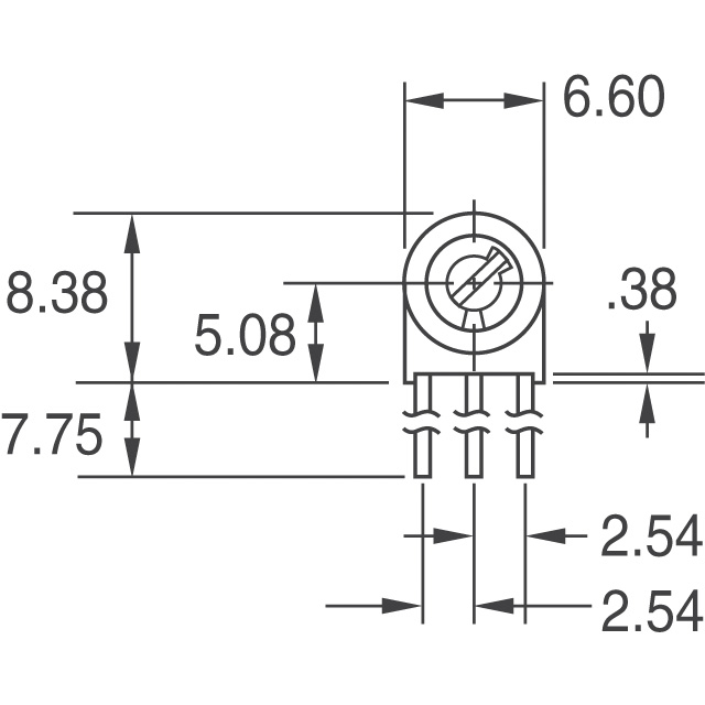 3329S-1-201 Bourns Inc.  Trimmer Potentiometers